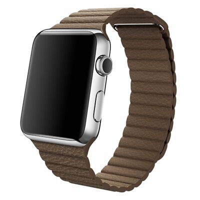 Leather Loop Magnetic Loop iWatch Band For Apple Watch Series 9 8 7 6 5 4 3 2 SE