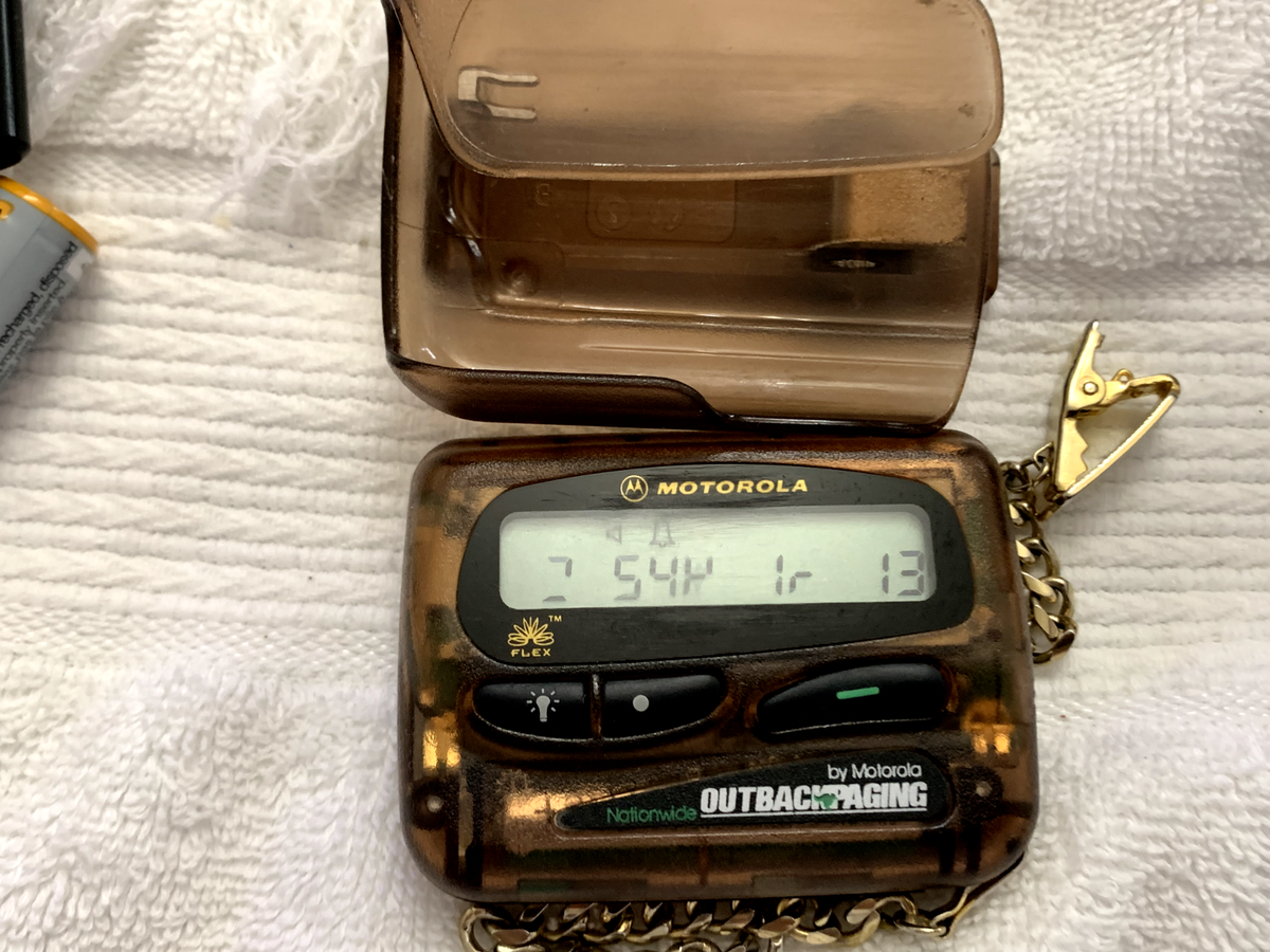 Bipeur Motorola Advisor Flex Vintage, 929.1375 MHz, Avec Clip Ceinture, état D'occasion