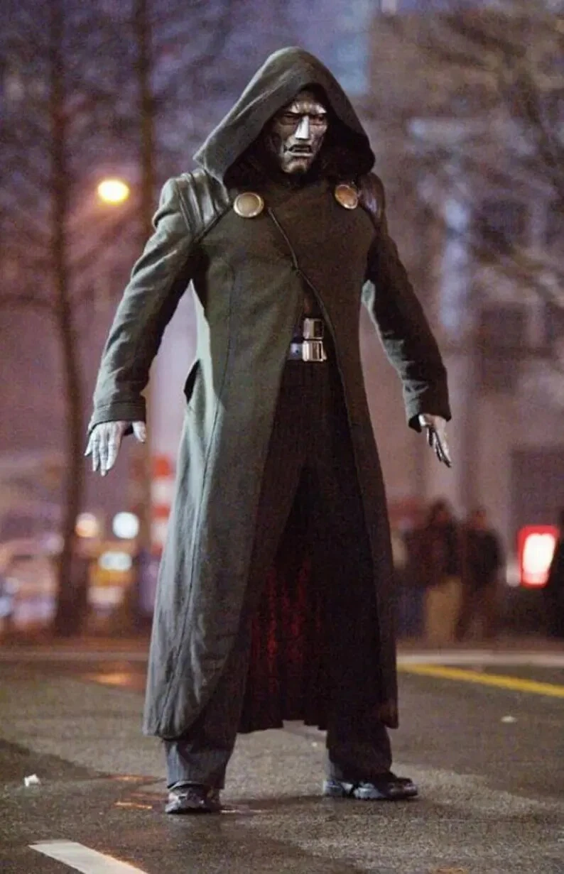 Doctor doom fantastic four cosplay halloween costume wool coat - product detail image 1