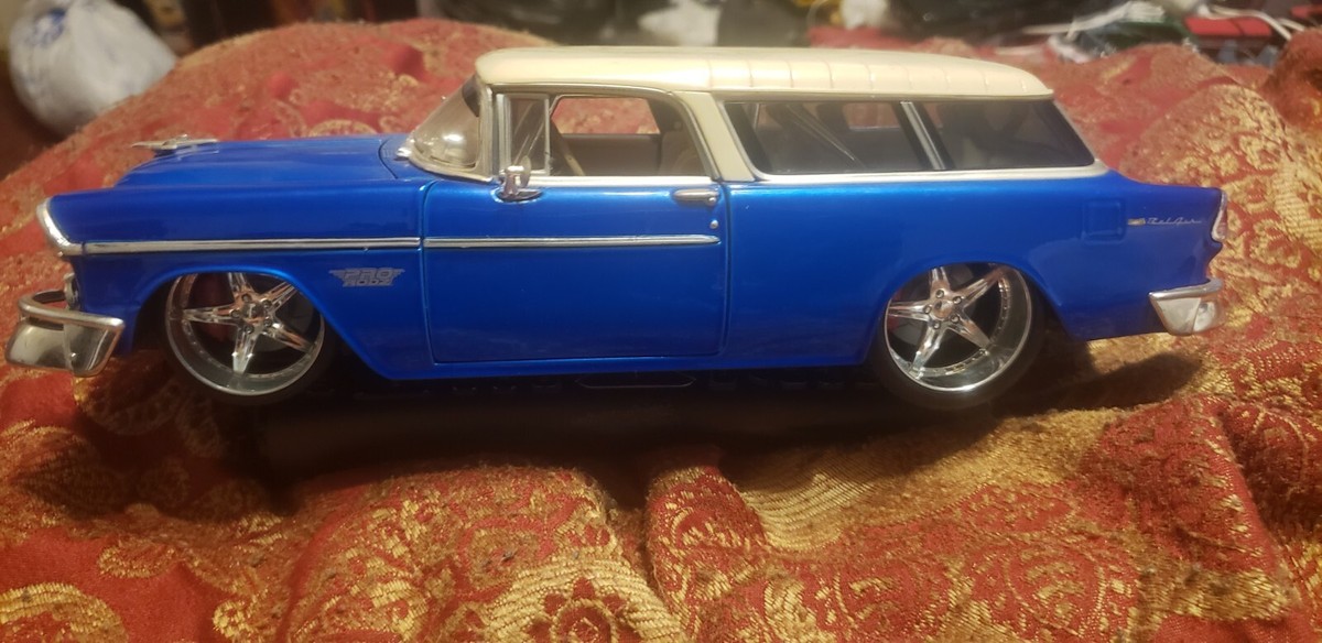 ミニカー Maisto 1955 Chevrolet Nomad 1/18 Maisto Pro Rodz 1:18 Blue 1955 Chevrolet Nomad | eBay