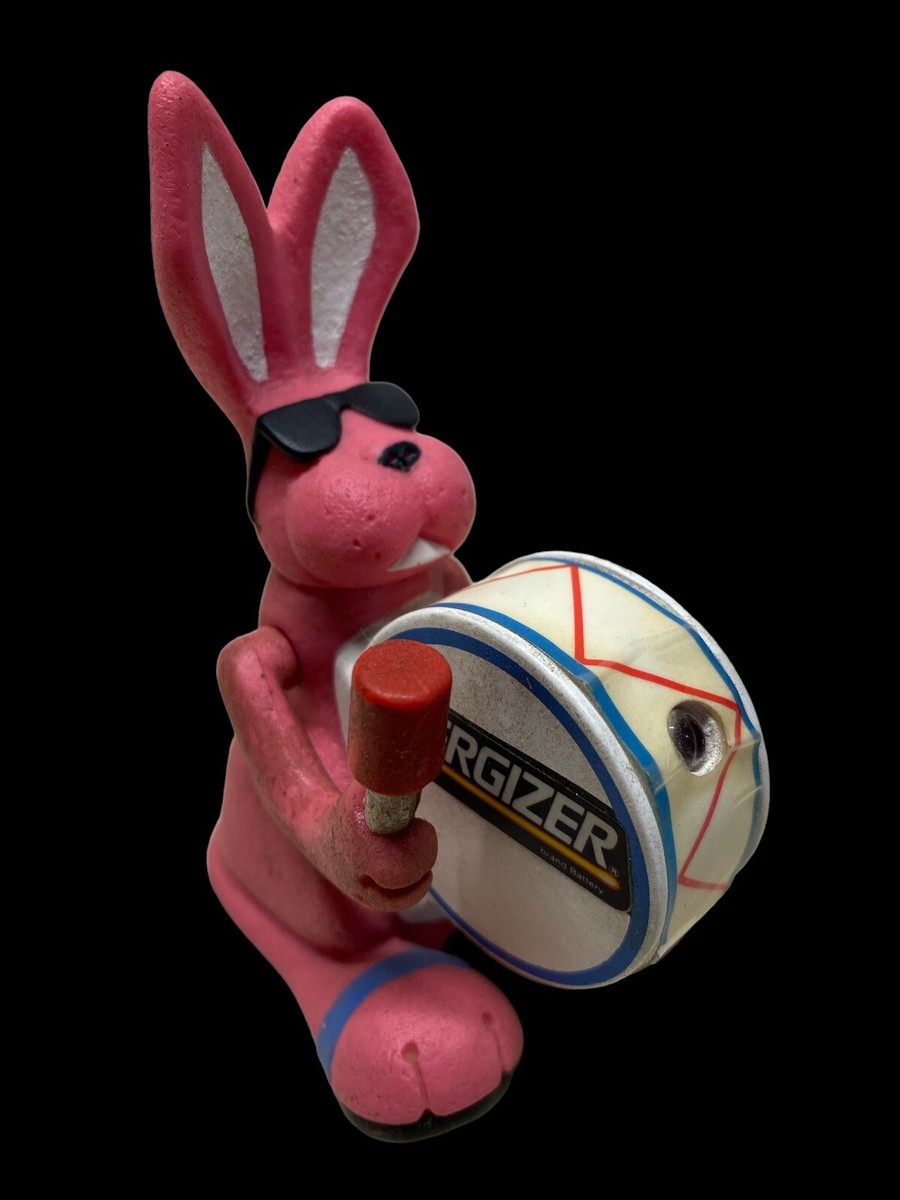 Vintage 1991 Energizer Bunny Light Up Toy Figure Plastic 90s