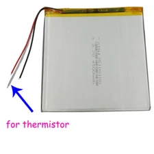 3.7V 4500mAh 16.65Wh Li Battery 3 Wires Thermistor 35100100 For E-book Tablet PC