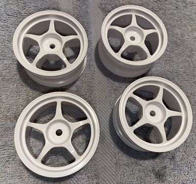 Tamiya Honda S2000 Toyota Celica White 5 Spoke Wheels (2 pair) 58236/58248
