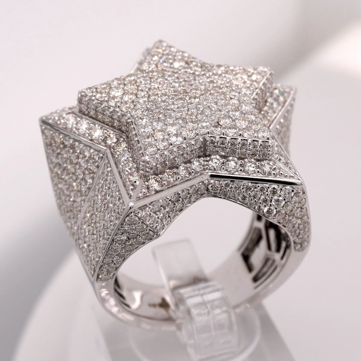 Star diamond deals ring mens