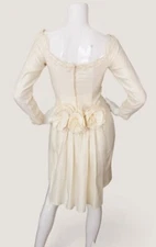 Jessica McClintock Vintage Dress Lace Pearl Rosette Bridal Wedding Party NWT 6