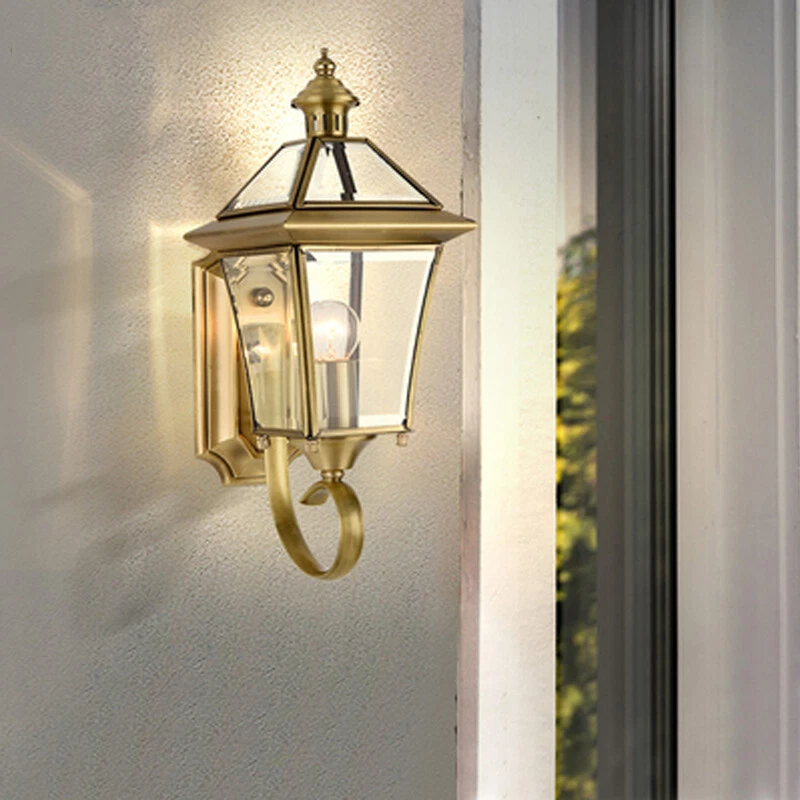 Brass modern wall sconce outlet