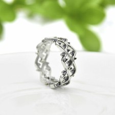 Elegant 925 Sterling Silver Purple Amethyst Wedding Engagement Ring Size: 10