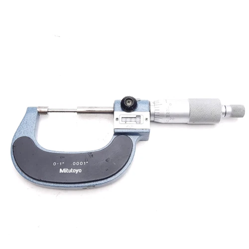 Mitutoyo 131-166 Mechanical Digit Spline Micrometer, 0-1in, 0.0001in Graduation