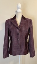 Harve Benard Vintage Purple Pink Wool Twead Button Blazer Sz 12
