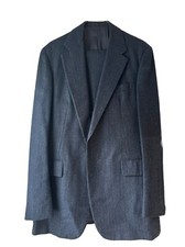Vintage Navy Pinstripe Suit