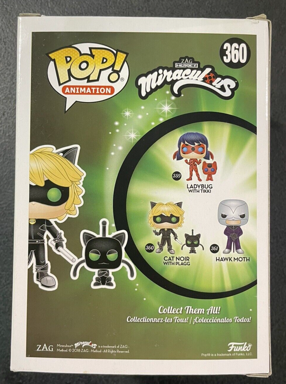 Funko Pop! Miraculous Cat Noir And Plaggy 360 Original - Moça do Pop -  Funko Pop é aqui!