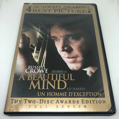 A Beautiful Mind (DVD, 2006, 2-Discs award edition) Drama - VGC