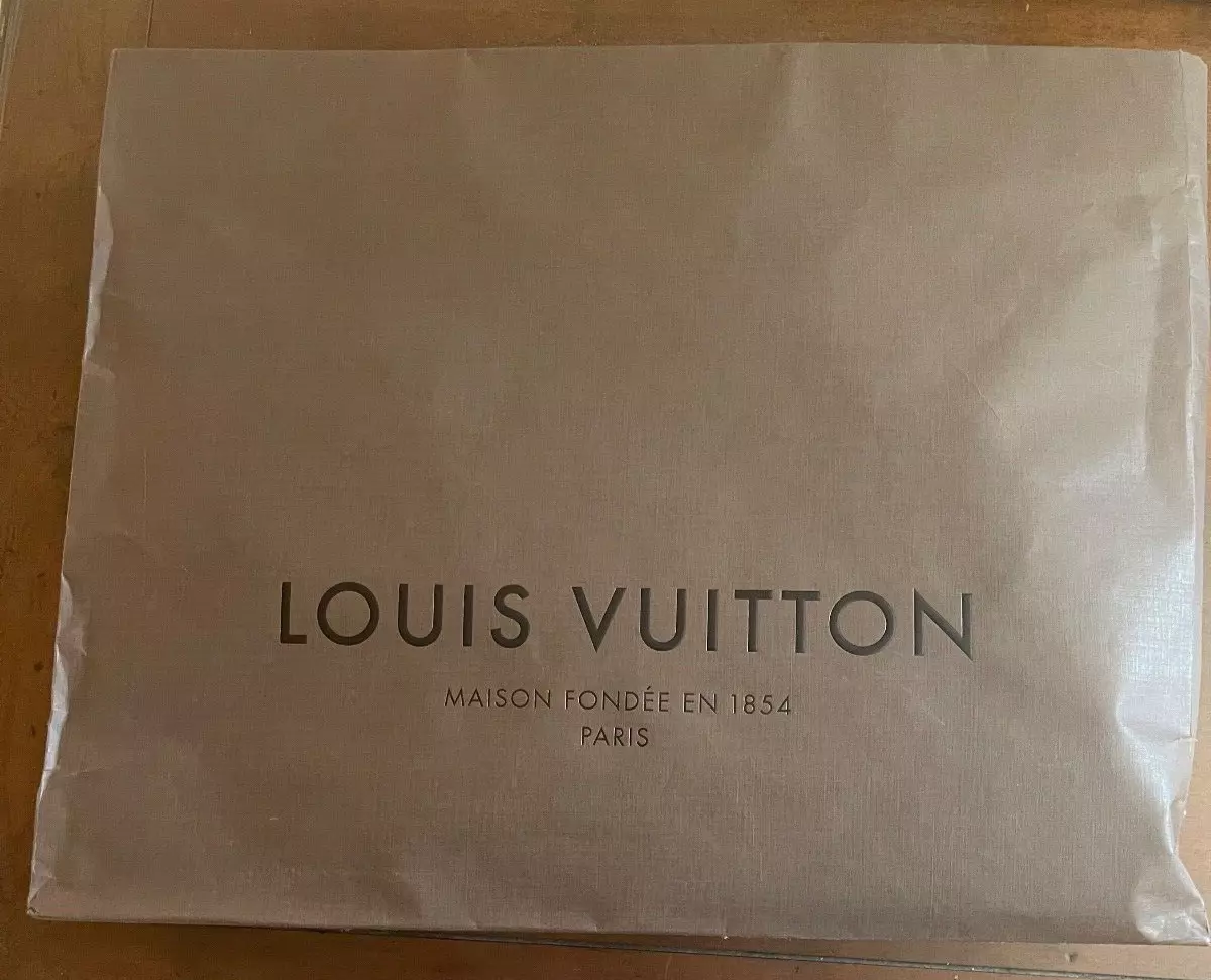 Rare, Authentic Louis Vuitton Brown Paper Gift Tote Bag, Medium  15.75"x 13" x 6"