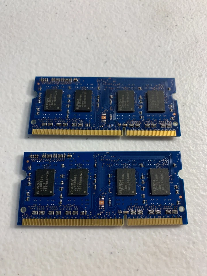 Elpida 2 x 2 GB (4 GB Total) PC3 12800S DDR3 SODIMM Laptop RAM (EBJ20UF8BDU0) - Image 2 of 2