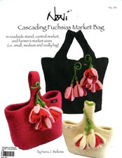 Cascading Fuchsias Market Bag - Noni Knitting Pattern 114 - Nora J. Bellows