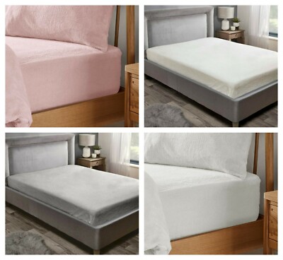 100 % GEBÜRSTETE BAUMWOLLE FLANELL THERMO EXTRA TIEF SPANNBETTTUCH 12 ZOLL WARM WEICH BETT