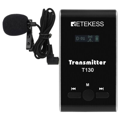 Retekess T130 Tour Guide System 1 Transmitter for Plant Tour School Training