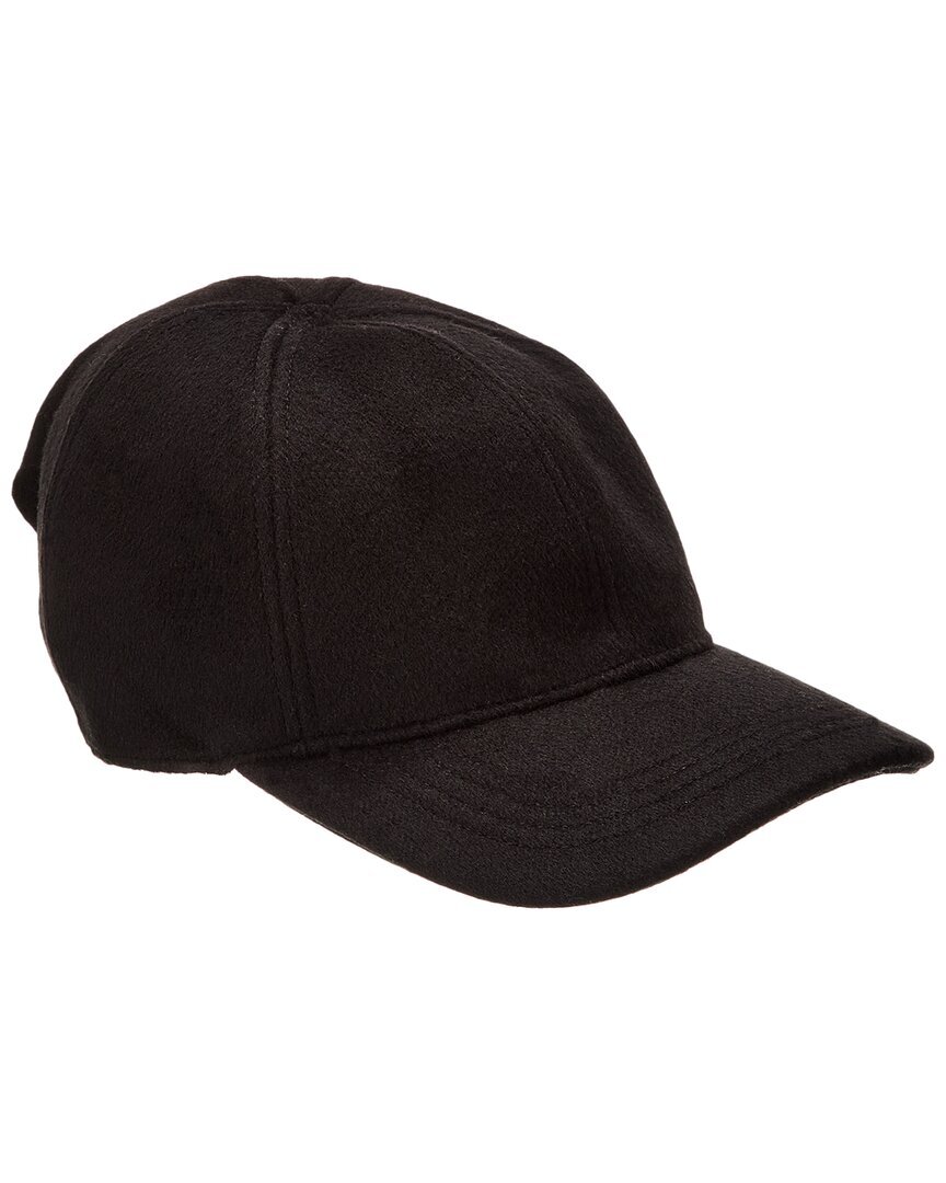 Бейсболка с изогнутым козырьком Toteme из смеси шерсти и кашемира Женская черная Os