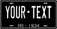 Missouri 1934 Plate Personalized Custom Car Bike Motorcycle Moped Key Tag