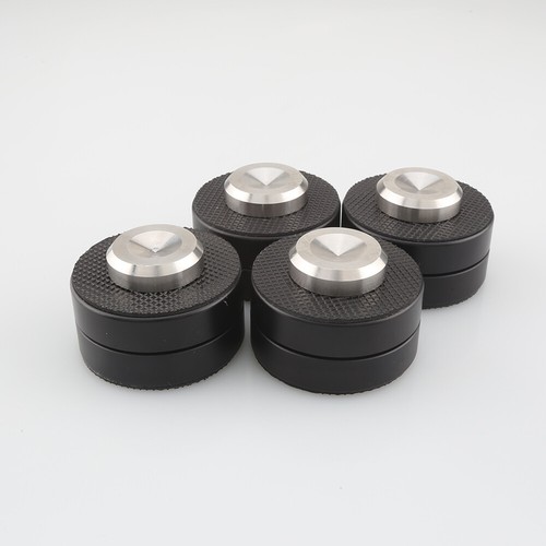 4xAudiocrast 39mm Aluminium Speaker Spike Pad Steel Ball Isolation Stand Feet - Picture 13 of 34