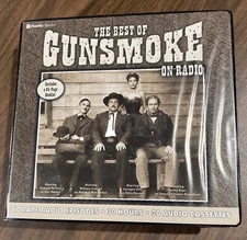 The Best of Gunsmoke on Radio 20 Cassette Tape Boxed Set 30 Hours w/Booklet