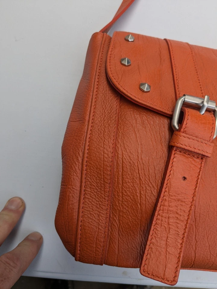 Harley Davidson Bolso Dr. Naranja Cuero Genuino/Nuevo con Etiquetas Foto 3 de 4