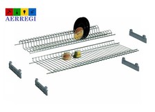 scolapiatti colapiatti  86 cm acciaio cromato con scola bicchieri stoviglie inox