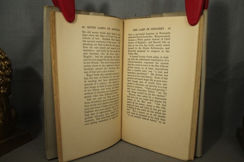 Altes Rechtsphilosophie Buch Die sieben Lampen der Interessenvertretung Richter Parry 1924 hc/w dj - Bild 5 von 5