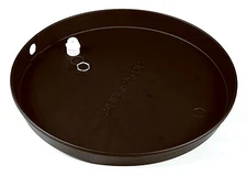 28" Plastic Drain Pan with Fittings