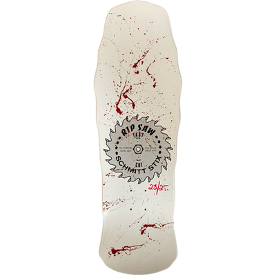 80’s old school Schmitt Stix skateboard RARE Official SCHMITT STIX RIPSAW Blood Splat Skateboard Deck