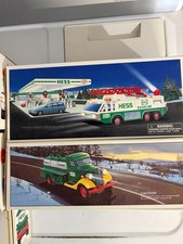 Lot of 13 Assorted Vintage Hess Gasoline Trucks 1984-1996