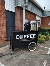 Mobile Coffee Cart With Trailer Lpg Duel Fuel Machine For Off Grid Use