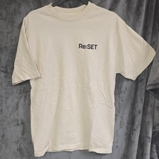 Re:SET 2023 Music Festival T-Shirt Medium 100% Cotton White Ceremony of Roses