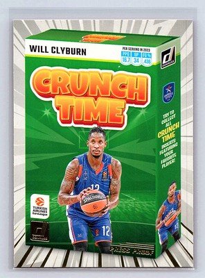 Will Clyburn 2023-24 Donruss Turkish EuroLeague #7 Crunch Time Press Proof