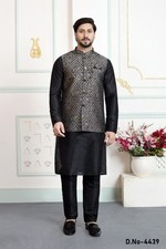 3 Pc Mens Traditional Bollywood Eid Ramadan Boys Wear Kurta Payjama From India