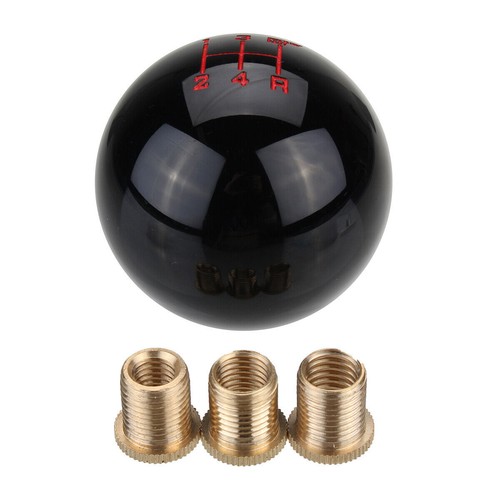 Universal 5 Speed Car MT Manual Round Ball Gear Shift Knob Shifter Stick Lever - Picture 3 of 12