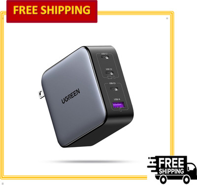 UGREEN Nexode 100W GaN USB C 4-Port Compact Foldable Laptop & Phone Charger