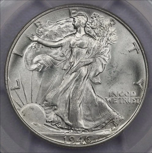 1946 50c Walking Liberty Half Dollar - PCGS MS 65
