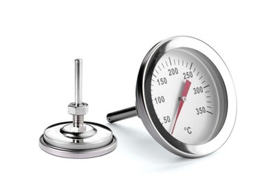 Weis 15300 Edelstahl Grillthermometer 55mm 50 bis 350 Grad