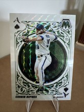 2022 Panini Mosaic - Aces Corbin Burnes #A-11 Green Mosaic Prizm