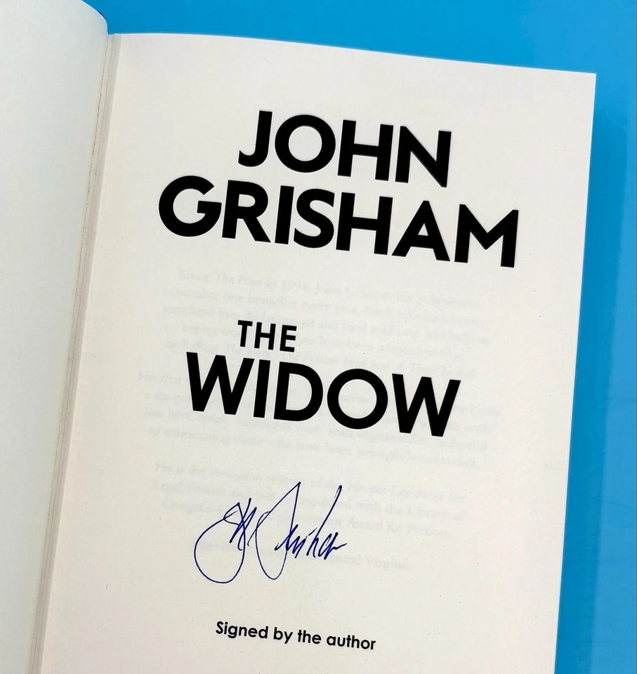 SIGNED John Grisham Book The Widow First Edition Hardcover & COA Autograph Auto - Image 2 of 4