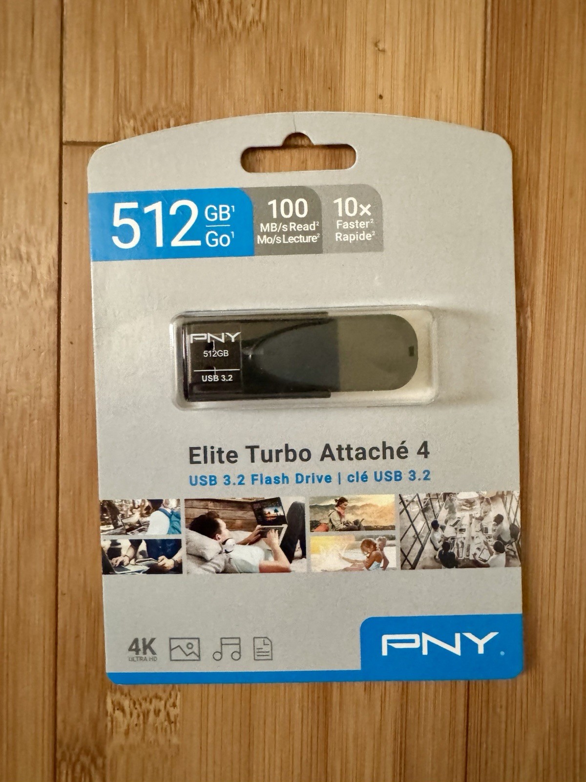 PNY - Elite Turbo Attache 4 512GB USB 3.2 Flash Drive 4K Ultra HD BRAND NEW