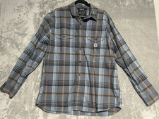 Carhartt Rugged Flex Button Down Shirt Men  s XL Plaid Relaxed Fit Long Sleeve