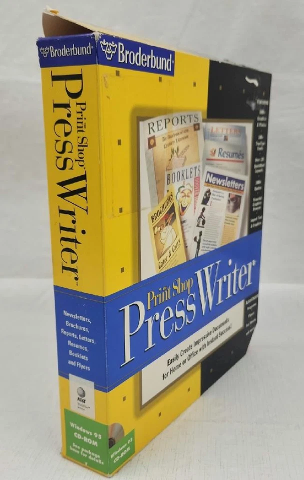 Broderbund The Print Shop Press Writer Windows 95 CD-ROM Big Box - Image 3 of 4