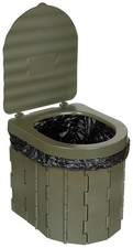 Campingtoilette faltbar WC Klo Toilette Outdoor Camping oliv