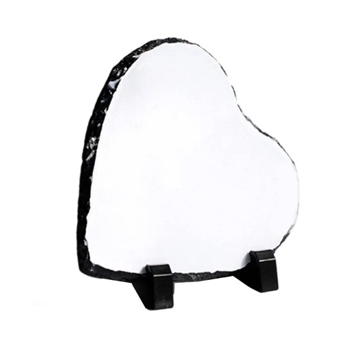 Sublimations Slates Rock Blanks Heart Stone Slates Desktop Souvenir Design - Picture 3 of 11