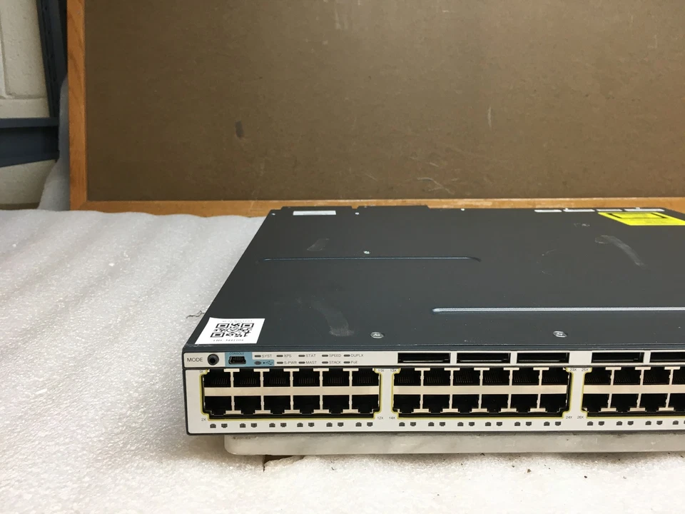 思科 Catalyst 3750-X 系列 WS-C3750X-48PF-S V02 C3KX-NM-1G PoE+ GbE 交换机 — 第 2/4 张图片