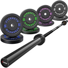 Olympic Barbell 7ft 45lb - 2 Inch Weight Bar for Strength Training