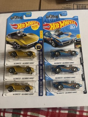    Hot Wheels 69 Corvette Gas Monkey Garage 2017 2018    lot of 6 