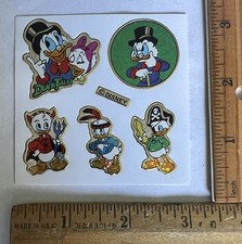 Vintage Disney Ducktales Prism Decal Sticker Set Scrooge McDuck Huey Dewey Louie